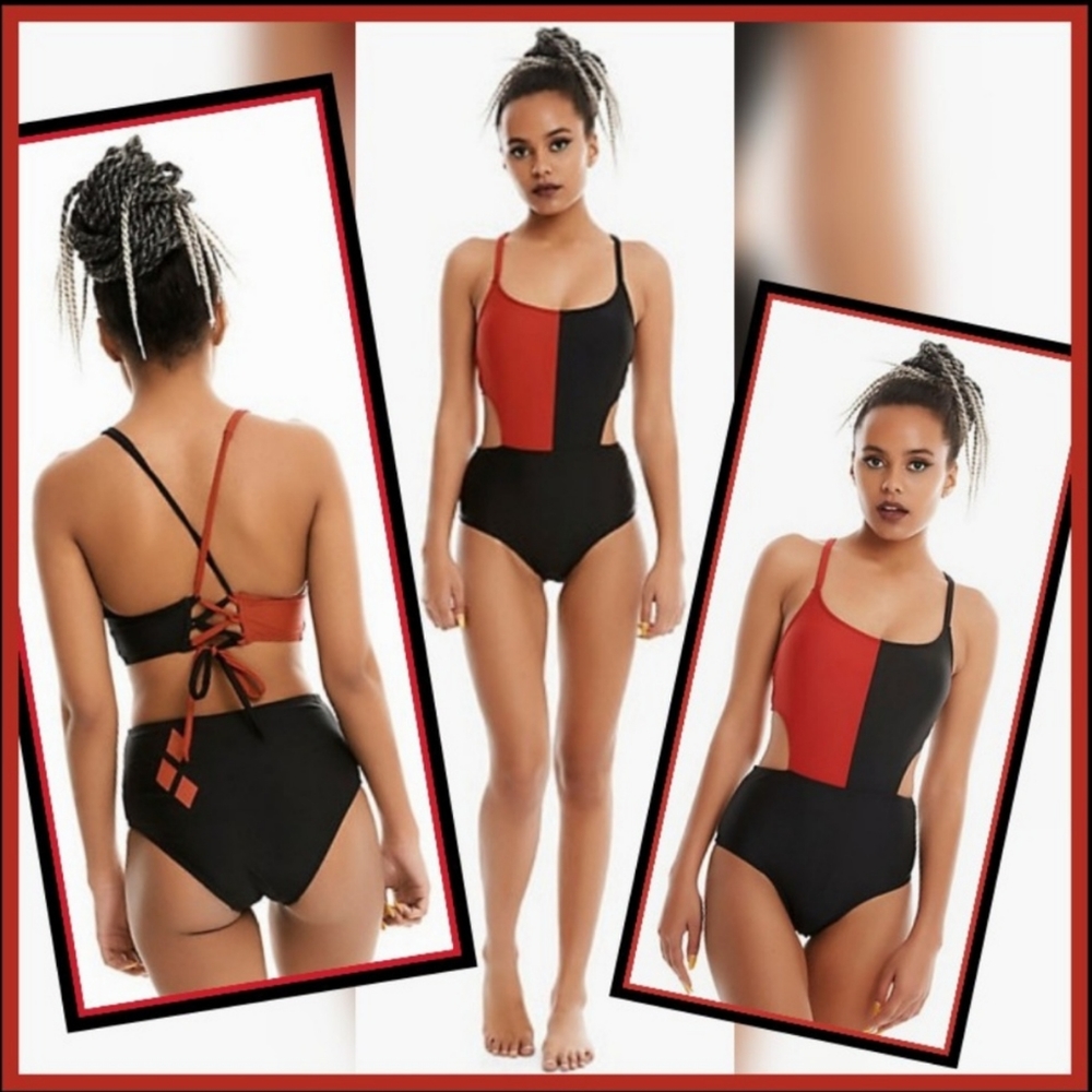 Harley Quinn Swimsuit w/ Cutouts